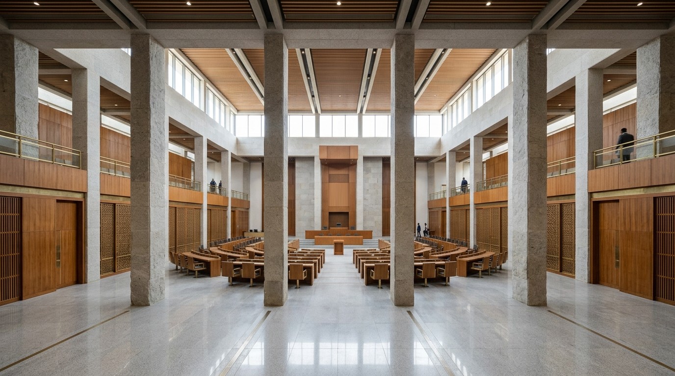 Institutional architecture representing sovereign governance and advisory